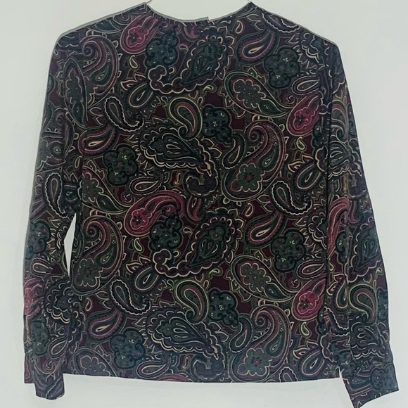 Pendleton Paisley Women’s Long Sleeve Blouse SZ M - Picture 2 of 5